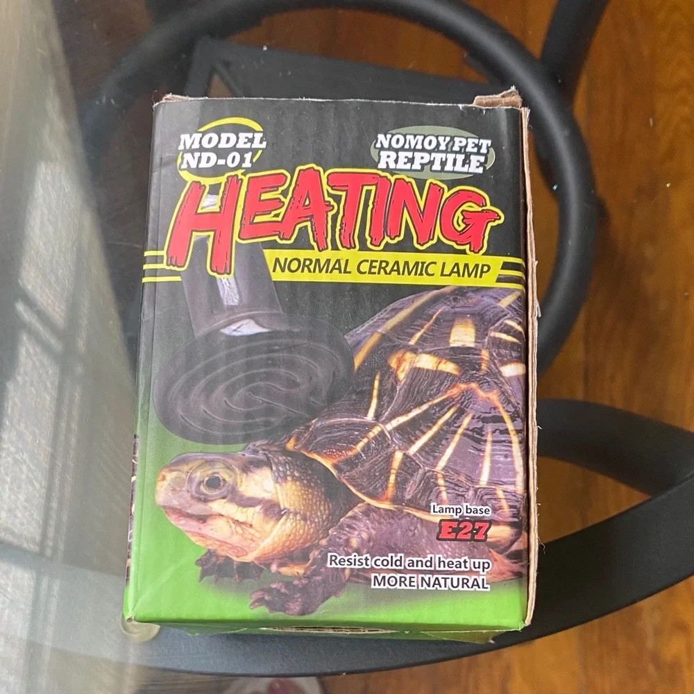 New Reptile Heating Lamp - Black